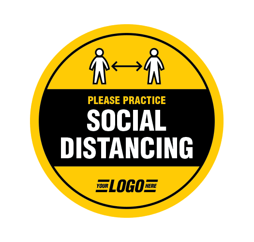 Social distancing sign