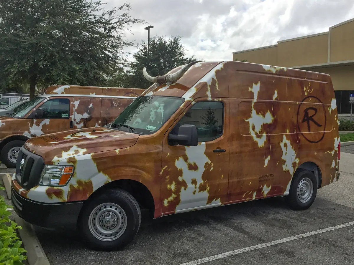 A custom vehicle wrap