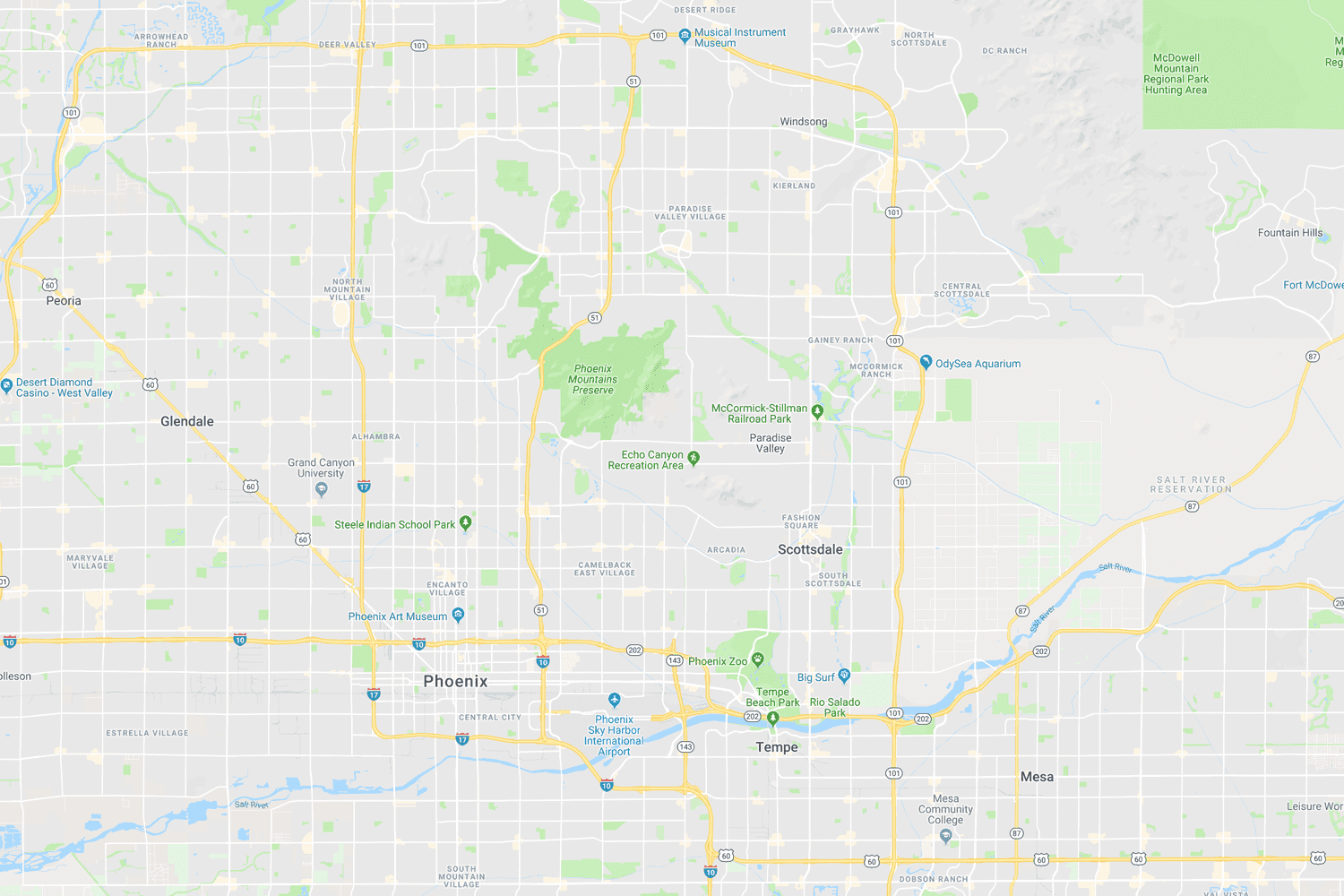 Phoenix area TPW locations